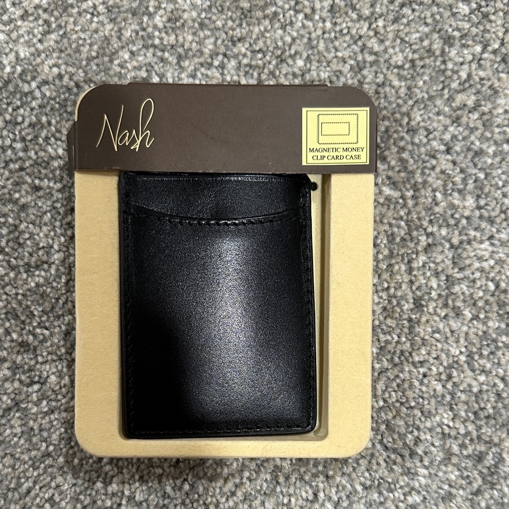 Black Money Clip Card Holder